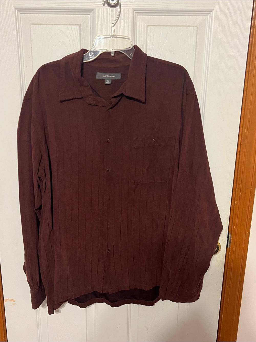 croft & barrow Men's Button-Down Shirt in Burgundy